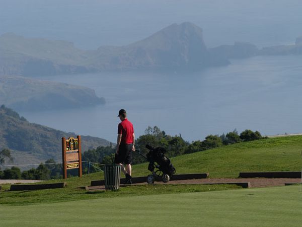 Golfers with Trolley